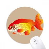Dıythinker Yuvarlak Tablo Japon Kültürü FIish Altın Kaymaz Kauçuk Fare Altlığı