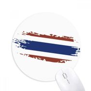 Dıythinker Yuvarlak Tay Bangkok Tayland Bayrağı Sanat İllüstrasyonu Kaymaz Kauçuk Fare Altlığı