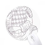 Dıythinker Yuvarlak Terracotta Savaşçı Çin Çin Çizimi Kaymaz Kauçuk Fare Altlığı