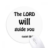 Dıythinker Yuvarlak The Lord Will Guide You Christian Kaymaz Kauçuk Fare Altlığı