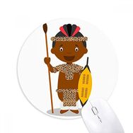 Dıythinker Yuvarlak Tribe Güney Afrika Çizgi Film Kaymaz Kauçuk Fare Altlığı