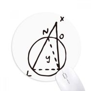 Dıythinker Yuvarlak Trigonometrik Matematik Vektör İllüstrasyonu Kaymaz Kauçuk Fare Altlığı