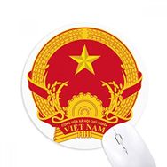 Dıythinker Yuvarlak Vietnam Asya Ulusal Amblem Kaymaz Kauçuk Fare Altlığı