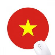 Dıythinker Yuvarlak Vietnam Ulusal Bayrağı Asya Ülke Kaymaz Kauçuk Fare Altlığı
