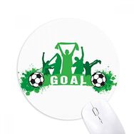 Dıythinker Yuvarlak Win Futbol Spor Kaymaz Kauçuk Fare Altlığı