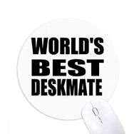 Dıythinker Yuvarlak World's Best Deskmate Mezuniyet Sezonu Kaymaz Kauçuk Fare Altlığı