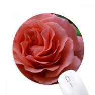 Dıythinker Yuvarlak Yeşil Yapraklar Pembe Güller Kaymaz Kauçuk Fare Altlığı