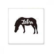 Dıythinker Zebra Siyah ve Beyaz Hayvan Seramik 10x10 cm Seramik Karo
