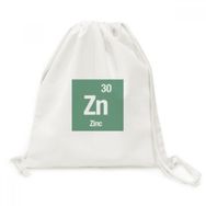 Dıythinker Zn Çinko Kimyasal Element Bilim Kanvas İpli Sırt Çantası