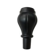 Dizayn Royal 14 cm Desenli Siyah Plastik Ayak