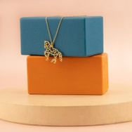 Dkmn Origami At Şekilli 925 Ayar Gümüş Kadın Kolye