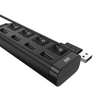 DM CHB005 4 Portlu USB 2.0 Anahtarlı Hub Çoklayıcı