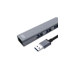 DM CHB012 USB 3.0 to RJ45 Gigabit Ethernet ve USB Çoklayıcı Dönüştürücü