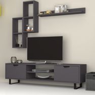 Dmodül Lonsa Gri Metal Ayaklı Tv Ünitesi