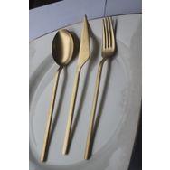 Dmr Life Mat Gold 72 Parça 12 Kişilik Çatal Kaşık Bıçak Takımı