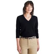 Dockers A6465-0010 V-Neck Siyah Kadın Süveter