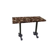 Dockers Çipa Laminat Tabla Brownie Mermer 80x120 cm Cafe Masa