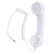 Docooler Beyaz Retro Radyasyona Dayanıklı Cep Telefon Ahizesi
