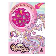 Doğan Kitap I Love Unicorn Eğlenceye Açılan Pencere Çıkartmalı Boyama Kitabı