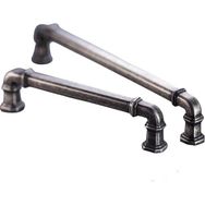 Doğanlar Kapı Kolları 128 mm Gusto Antik Gümüş Mobilya Kulp