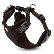 Doggie 1.5x40-50 cm Black Havalı Dokumadan El Yapımı Köpek Göğüs Tasması