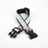 Doggie 3 cm x 36-60 cm Siyah Pati Desenli Dokuma Köpek Boyun Tasması