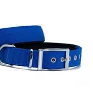 Doggie 3x42-50 cm Royal Mavi Elit Dokumadan El Yapımı Köpek Boyun Tasması