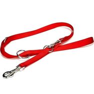 Doggie Ayarlanabilir Özellikli Dokumadan El Yapımı Kırmızı 2x120-200 cm Köpek Gezdirme Kayışı