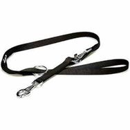 Doggie Ayarlanabilir Özellikli Dokumadan El Yapımı Siyah 2.5x120-200 cm Köpek Gezdirme Kayışı