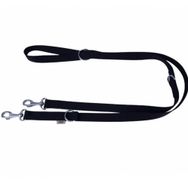 Doggie Ayarlanabilir Özellikli Dokumadan El Yapımı Siyah 2x120-200 cm Köpek Gezdirme Kayışı