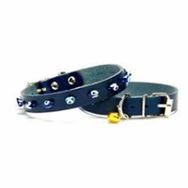 Doggie Boncuklu Mavi 1.0x28 cm Kedi Tasması