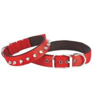 Doggie Comfort Dokuma Kırmızı 3x47 55 cm Çivili Large Köpek Boyun Tasması