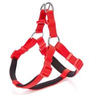Doggie Comfort Dokuma Ronin Medium Kırmızı 2x Köpek Göğüs Tasması