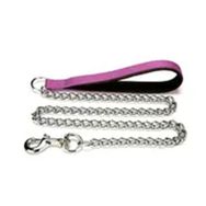 Doggie Comfort Dokuma Saplı Pembe 2.0x110 cm Zincirli Köpek Tasması
