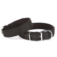 Doggie Comfort Siyah 4x52-60 cm Medium Dokuma Köpek Boyun Tasması
