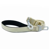 Doggie Dokuma Emniyet Kemerli Haki 2.5x80-120 cm Köpek Gezdirme Aparatı