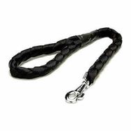 Doggie Dokumadan El Yapımı Örgülü Siyah 3x100 cm Köpek Gezdirme Kayışı
