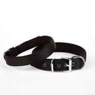 Doggie DSBT 3010 L Dokuma Softlu Siyah Köpek Boyun Tasması