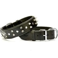 Doggie El Yapımı Çivili Siyah 4x47-55 cm Köpek Boyun Tasması