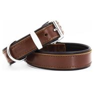 Doggie El Yapımı Kahverengi 3.5x52-60 cm Köpek Boyun Tasması