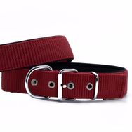 Doggie Elit Dokumadan El Yapımı Kırmızı 4x52-60 cm Köpek Boyun Tasması