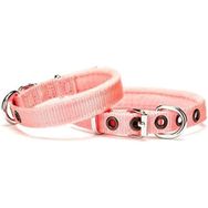 Doggie Elit Dokumadan El Yapımı Pembe 1.5x25-30 cm Köpek Boyun Tasması