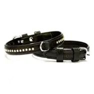 Doggie Elit Dokumadan El Yapımı Siyah 1.5x20-25 cm Köpek Boyun Tasması
