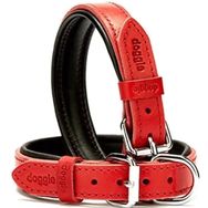 Doggie Fırstclass Kırmızı 2.5x37-45 cm Medium Köpek Deri Boyun Tasması