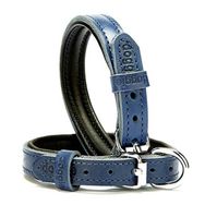 Doggie Fırstclass Mavi 1.5x20-25 cm Small Köpek Deri Boyun Tasması