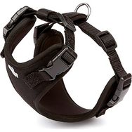 Doggie Hava Alan Dokumadan El Yapımı Siyah 1.5x35-45 cm Köpek Göğüs Tasması
