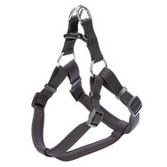 Doggie Hava Alan Dokumadan El Yapımı Siyah 2x45-55 cm Köpek Göğüs Tasması