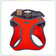 Doggie Havalı Dokuma Turuncu S 32-38 cm Reflektör Serisi Küçük Irk Köpek Göğüs Tasması