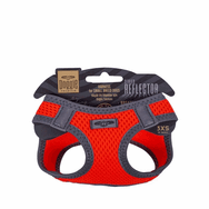 Doggie Kırmızı 3XS 22-26 cm Havalı Dokuma Reflektör Serisi Küçük Irk Köpek Göğüs Tasması