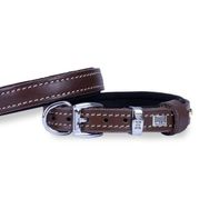 Doggie Konfor Deri Medium Kahverengi 1.5x25-30 cm Köpek Boyun Tasması